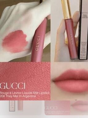 Gucci Liquid Matte lip color transfer-proof 208 They Met In Argentina New in box